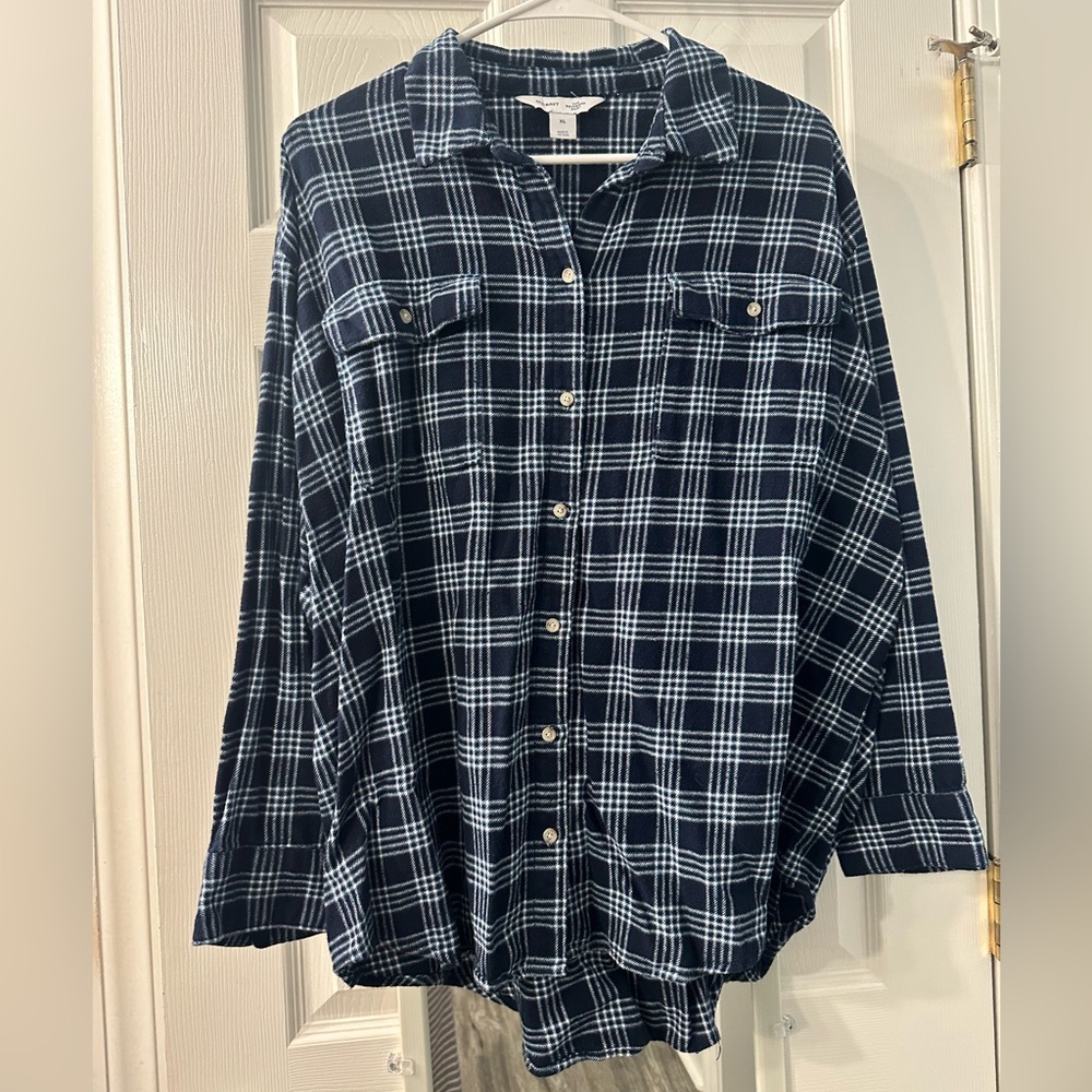 Old Navy The Boyfriend Flannel shirt size XL